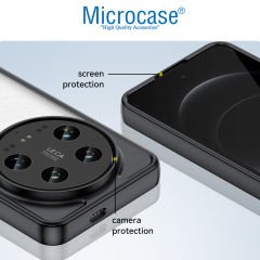 Microcase Xiaomi 14 Ultra  Shield Serisi Darbeye Dayanıklı Yarı Esnek Plastik Tpu Kılıf - AL8100