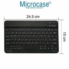 Microcase Huawei Matepad 11.5 2026 ile uyumlu Tablet Çanta + Bluetooth Klavye + Mouse + Tablet Standı - AL8112