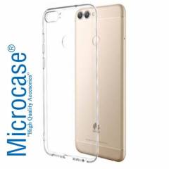 Microcase Huawei P Smart İnce Silikon Kılıf + Tam Kaplama Cam