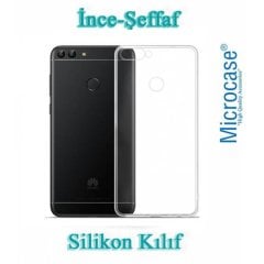 Microcase Huawei P Smart İnce Silikon Kılıf + Tam Kaplama Cam