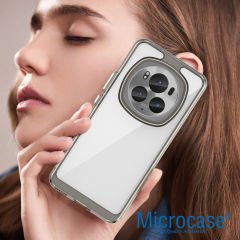 Microcase Honor Magic 6 Pro 5G  Shield Serisi Darbeye Dayanıklı Yarı Esnek Plastik Tpu Kılıf - AL8100