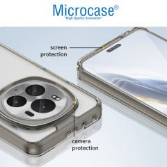 Microcase Honor Magic 6 Pro 5G  Shield Serisi Darbeye Dayanıklı Yarı Esnek Plastik Tpu Kılıf - AL8100