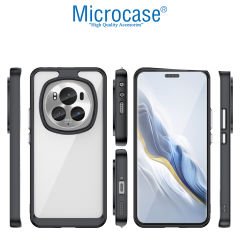Microcase Honor Magic 6 Pro 5G  Shield Serisi Darbeye Dayanıklı Yarı Esnek Plastik Tpu Kılıf - AL8100