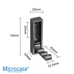 Microcase Çinko Kaplama Bas Açıl Pratik Askılık Anahtar Şapka Eşya Havlu vb Askılık - AL5181 1 ADET