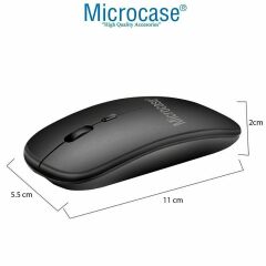 Microcase Apple iPad Air 13 2026 ile uyumlu Tablet Çanta + Bluetooth Klavye + Mouse + Tablet Standı - AL8112