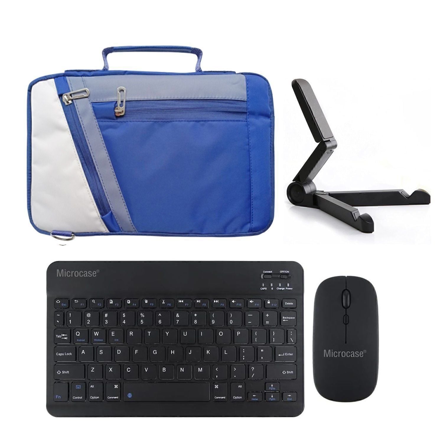 Microcase HONOR MagicPad 4 12.3 inch Tablet Uyumlu Tablet Çanta+Türkçe Bluetooth Klavye +Mouse+ Standı AL4383 Lacivert
