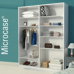 Microcase Uzunluk Ayarlamalı Dolap içi Raf 24X30-35 cm 3 Adet AL5349