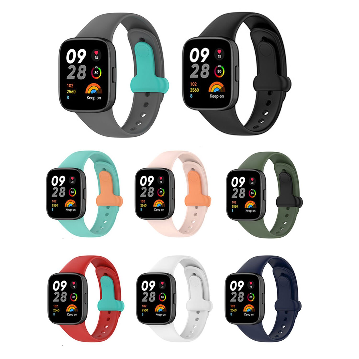 Microcase Xiaomi Redmi Watch 3 Silikon Kordon Kayış - KY82