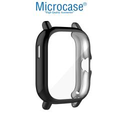 Microcase Amazfit GTS 3 Önü Kapalı Tasarım Silikon Kılıf - Siyah