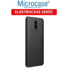 Microcase Oppo Reno Z Elektrocase Serisi Silikon Kılıf + Tam Kaplayan Çerçeveli Cam - Siyah