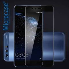 Microcase Huawei P10 İnce 0.2 mm Silikon Kılıf + Tam Kaplayan Cam