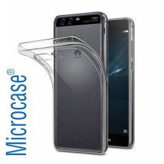 Microcase Huawei P10 İnce 0.2 mm Silikon Kılıf + Tam Kaplayan Cam