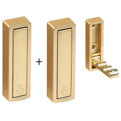 Microcase Çinko Kaplama Bas Açıl Pratik Askılık Anahtar Şapka Eşya Havlu vb Askılık - AL5181 2 ADET