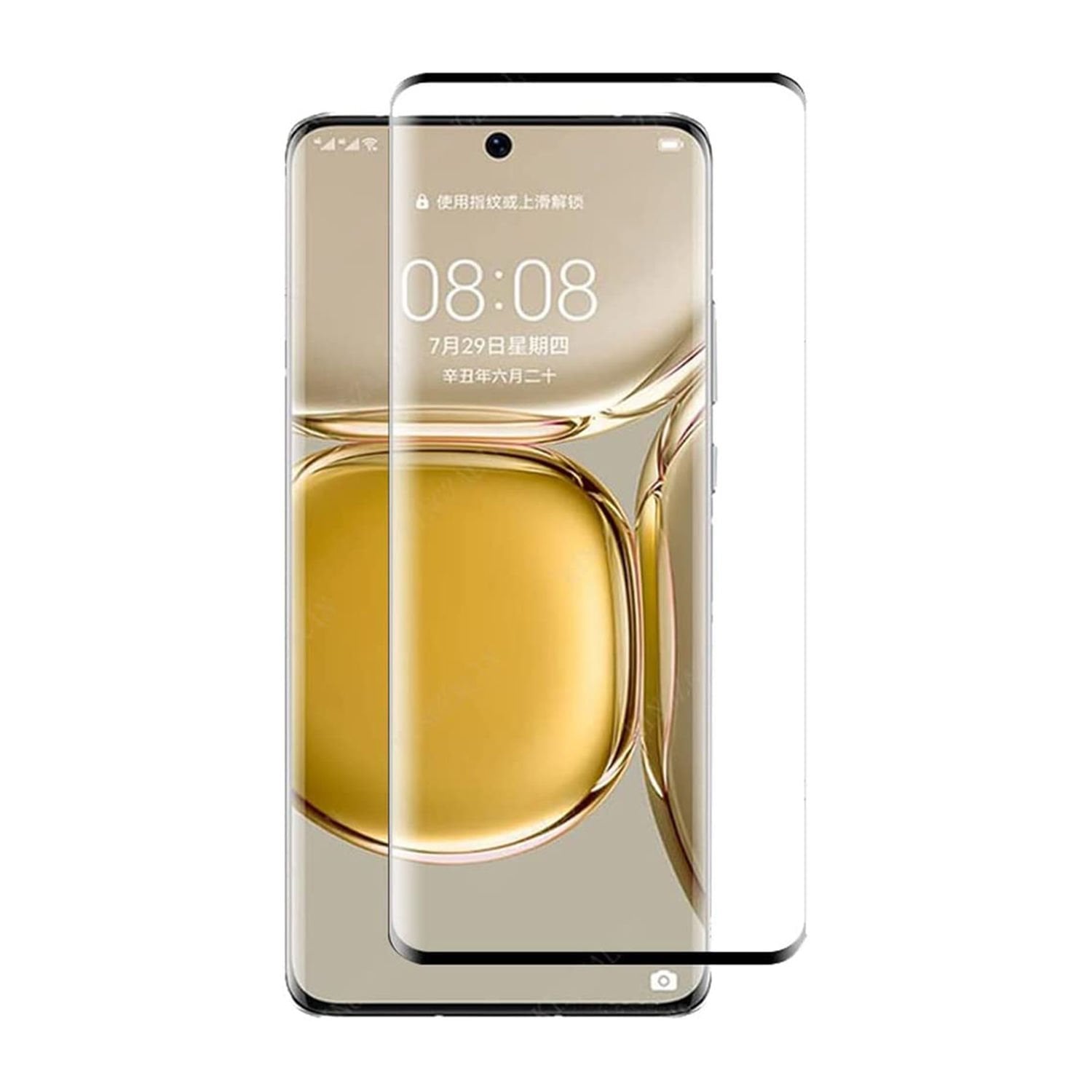 Microcase Honor 70 3D Curved Tam Kaplayan Kavisli Tempered Cam - Siyah AL3282