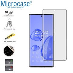 Microcase Honor 70 3D Curved Tam Kaplayan Kavisli Tempered Cam - Siyah AL3282