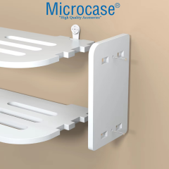 Microcase Duvara Monte 3 Raflı Modem Uydu Telefon Kumanda VB Eşya Düzenleyici Raf AL5348