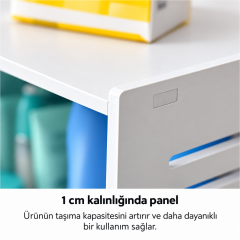 Microcase Duvara Monte 3 Raflı Modem Uydu Telefon Kumanda VB Eşya Düzenleyici Raf AL5348