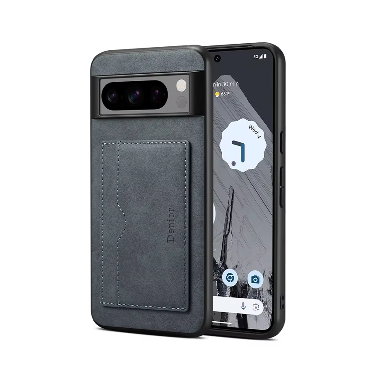 Microcase Google Pixel 10 Pro ile Uyumlu Kartlıklı Standlı Deri Kaplama Kılıf-AL5138