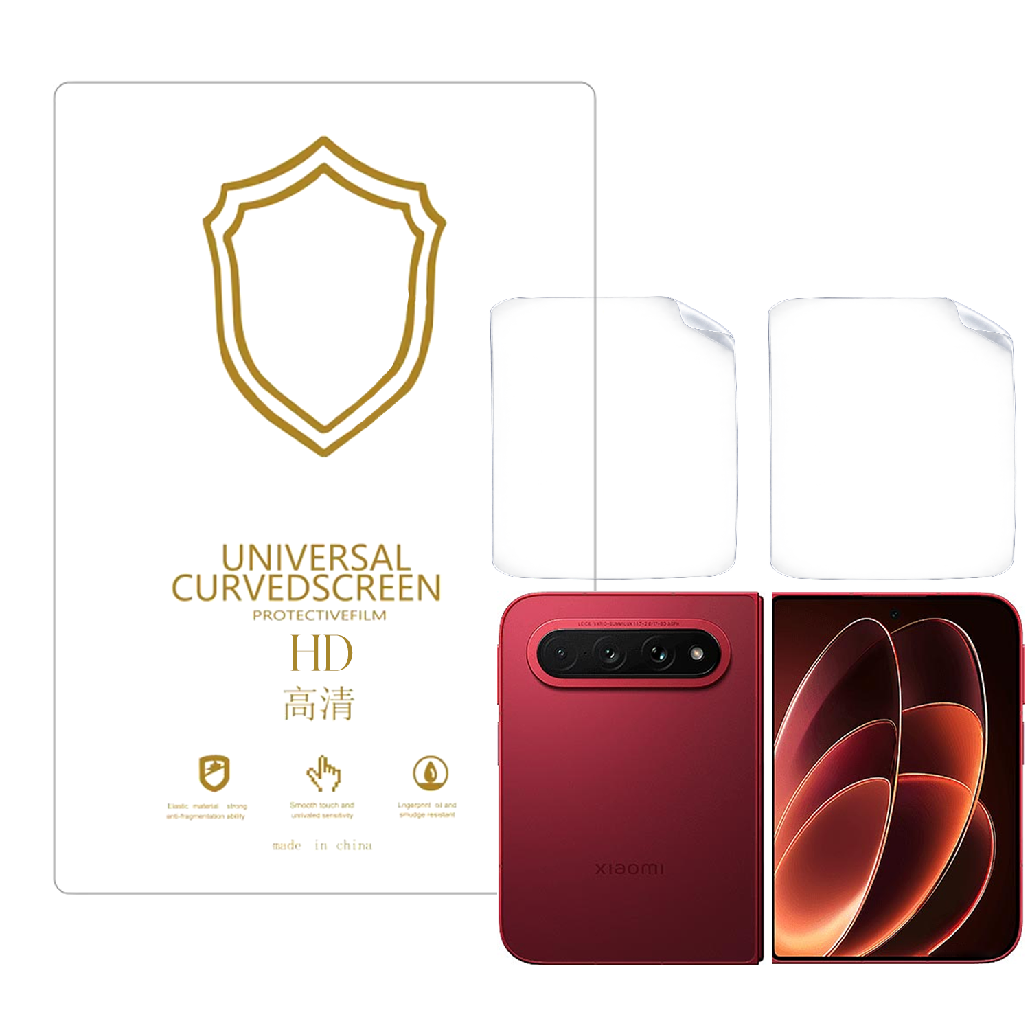 Microcase Xiaomi 18 Fold ile Uyumlu Full Tpu Nano Ön Arka Ekran Koruma Filmi - EKM103