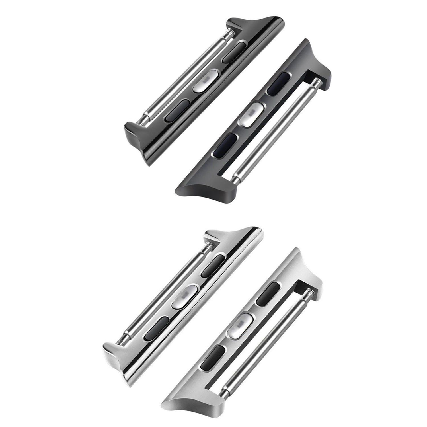 Microcase Apple Watch Series 10 42mm to 22 mm Çevirici Metal Kordon Kayış Adaptörü Set - AL3133