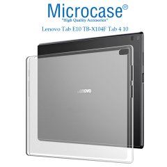 Microcase Lenovo Tab E10 TB-X104F Tab 4 10 Silikon Soft Kılıf + Ekran Koruma Filmi