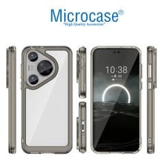 Microcase Huawei Pura 70 Pro  Shield Serisi Darbeye Dayanıklı Yarı Esnek Plastik Tpu Kılıf - AL8100