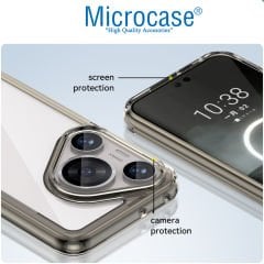 Microcase Huawei Pura 70 Pro  Shield Serisi Darbeye Dayanıklı Yarı Esnek Plastik Tpu Kılıf - AL8100