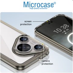 Microcase Huawei Pura 70 Pro  Shield Serisi Darbeye Dayanıklı Yarı Esnek Plastik Tpu Kılıf - AL8100