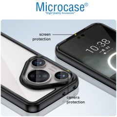 Microcase Huawei Pura 70 Pro  Shield Serisi Darbeye Dayanıklı Yarı Esnek Plastik Tpu Kılıf - AL8100