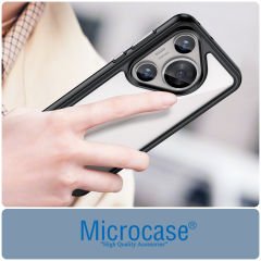 Microcase Huawei Pura 70 Pro  Shield Serisi Darbeye Dayanıklı Yarı Esnek Plastik Tpu Kılıf - AL8100
