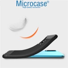 Microcase Huawei Nova 4e Brushed Carbon Kılıf + CAM