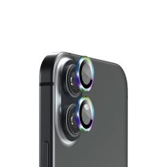 Microcase Iphone 16 / 16 Plus Kamera Camı Lens Koruyucu Halka Set - AL8114