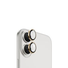 Microcase Iphone 16 / 16 Plus Kamera Camı Lens Koruyucu Halka Set - AL8114