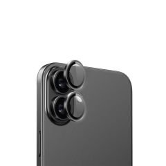 Microcase Iphone 16 / 16 Plus Kamera Camı Lens Koruyucu Halka Set - AL8114