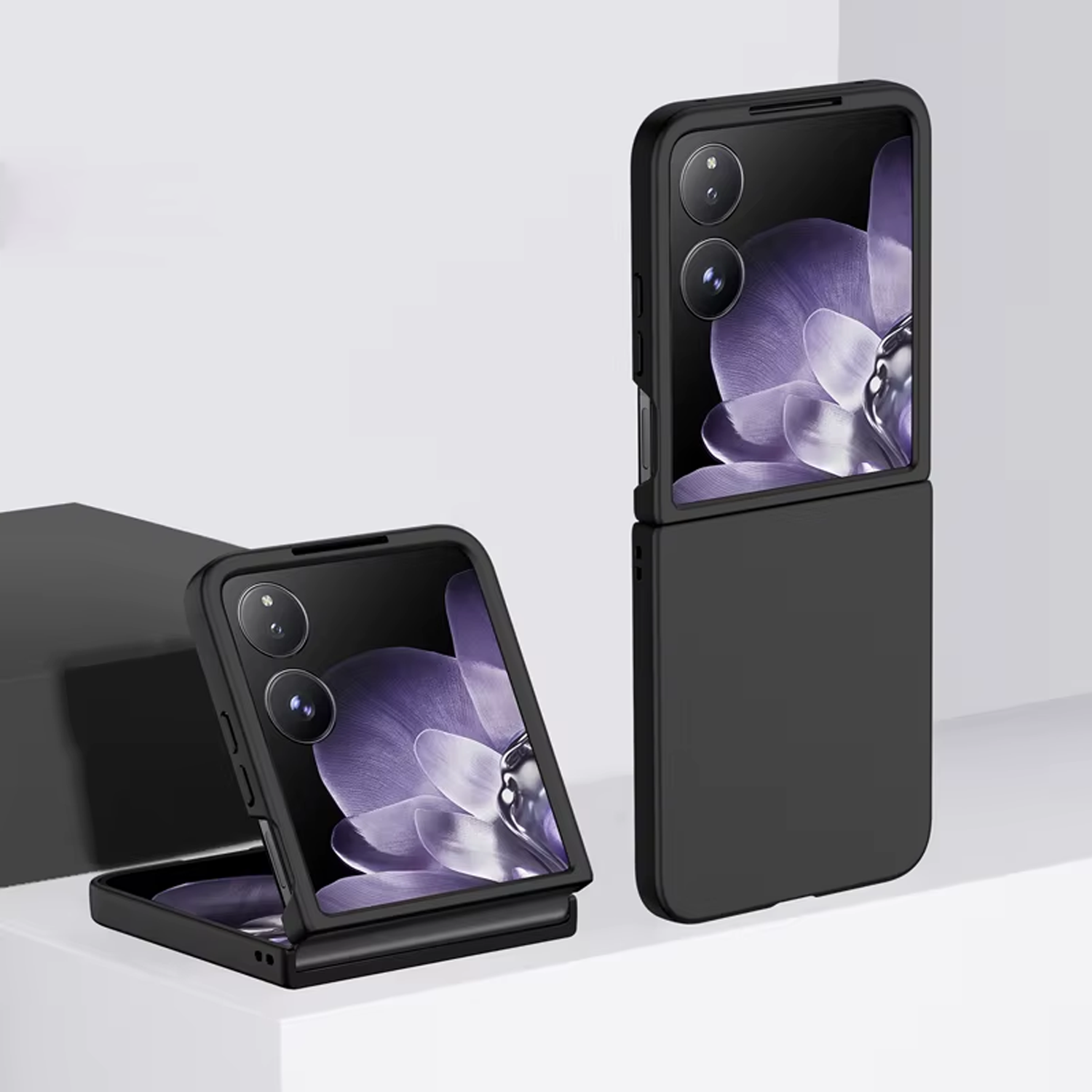 Microcase Xiaomi Mix Flip 2 ile Uyumlu Mat Yüzey Sert Plastik Kılıf - AL8848