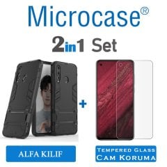 Huawei Nova 4 Alfa Serisi Armor Standlı Kılıf + CAM (SEÇ)