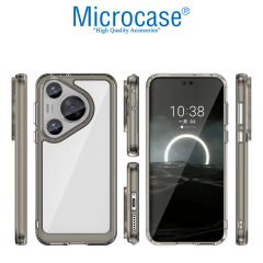 Microcase Huawei Pura 70 Pro Plus  Shield Serisi Darbeye Dayanıklı Yarı Esnek Plastik Tpu Kılıf - AL8100