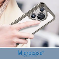 Microcase Huawei Pura 70 Pro Plus  Shield Serisi Darbeye Dayanıklı Yarı Esnek Plastik Tpu Kılıf - AL8100