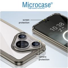 Microcase Huawei Pura 70 Pro Plus  Shield Serisi Darbeye Dayanıklı Yarı Esnek Plastik Tpu Kılıf - AL8100