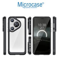 Microcase Huawei Pura 70 Pro Plus  Shield Serisi Darbeye Dayanıklı Yarı Esnek Plastik Tpu Kılıf - AL8100