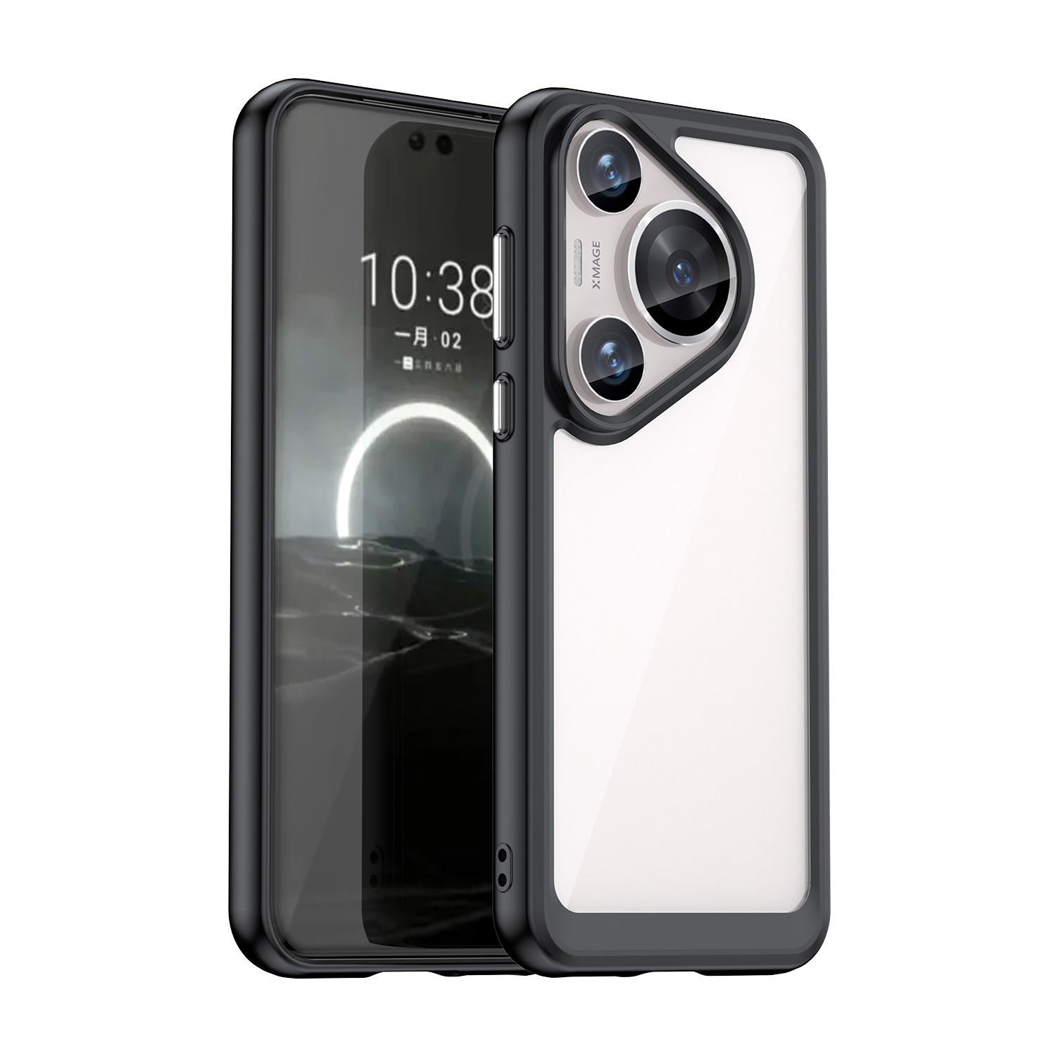 Microcase Huawei Pura 70 Pro Plus  Shield Serisi Darbeye Dayanıklı Yarı Esnek Plastik Tpu Kılıf - AL8100