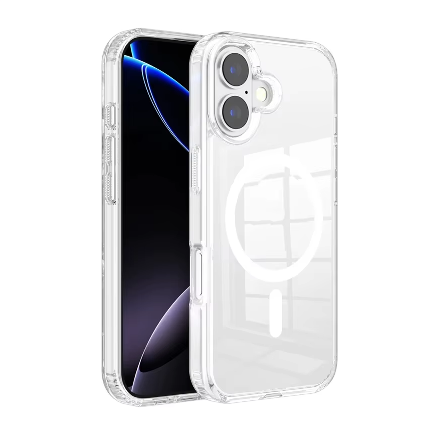 Microcase iPhone 17 için Magsafe Manyetik Darbeye Dayanıklı Yarı Esnek Plastik TPU  Kılıf - AL8115