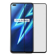Microcase Realme 6 Pro Tam Kaplayan Çerçeveli Mat Cam Koruma - AL3124