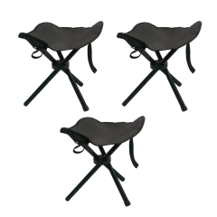 Microcase Çok Amaçlı Katlanabilir Seyahat Kamp Balıkçı Metro Metrobüs Tramvay için Tabure 30 cm 3 Adet AL5336