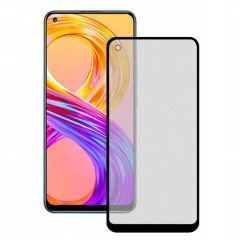 Microcase Realme 8 - Realme 8 Pro Tam Kaplayan Çerçeveli Mat Cam Koruma - AL3124