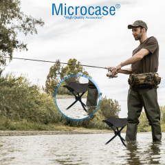 Microcase Çok Amaçlı Katlanabilir Seyahat Kamp Balıkçı Metro Metrobüs Tramvay için Tabure 34 cm 1 Adet AL5337