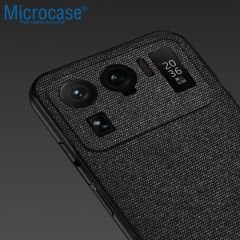 Microcase Xiaomi Mi 11i Fabrik Serisi Kumaş ve Deri Desen Kılıf (SEÇENEKLİ)