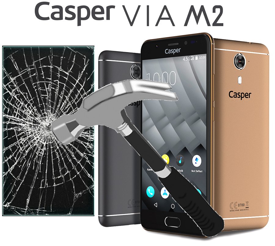 Casper Via M2 Tempered Glass Cam Ekran Koruma