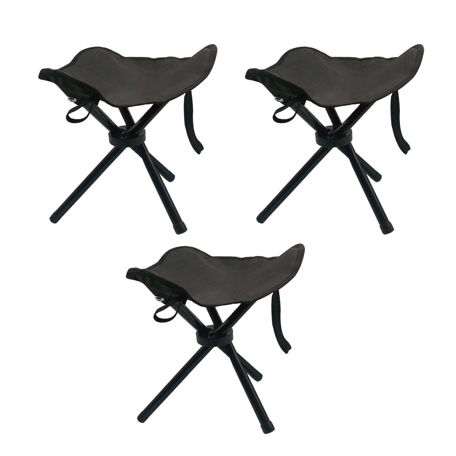 Microcase Çok Amaçlı Katlanabilir Seyahat Kamp Balıkçı Metro Metrobüs Tramvay için Tabure 34 cm 3 Adet AL5337