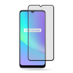 Microcase Realme C21Y - C25Y Tam Kaplayan Çerçeveli Mat Cam Koruma - AL3124